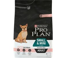 Purina ProPlan Small & Mini Adult Sensitive Skin Optiderma 3 kg / pro dospělé psy / malá plemena / lososr / citlivá kůže