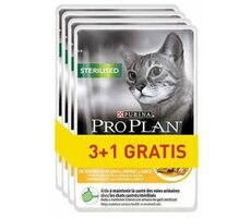 Purina Pro Plan Sterilised Chicken 85 g 3+1 / kapsičky pro kočky / s kuřecím / pro kastrované