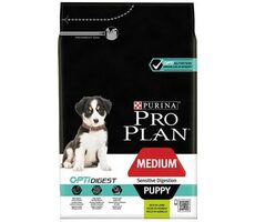Purina Pro Plan Dog Puppy Medium Sensitive Digestion 3kg / pro štěňata / příchut jehně / citlivé zařívání