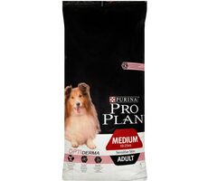 Purina ProPlan Medium Adult Sensitive Skin Salmon 14 kg  / pro dospělé psy / střední plemena / losos / citlivá kůže