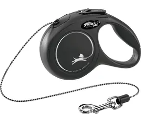 Flexi Classic New lanko XS šňůra 3 m černá / max. 8kg