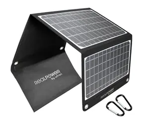 RealPower SP-22E / Solární panel / 22W / USB-A & USB-C / IPX5