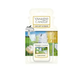 Yankee Candle Car Jar Clean Cotton Vůně do auta k pověšení (luxusní vysačka)