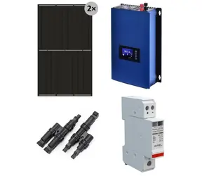 Solarmi GridFree 1000M / Sada kompletní solární elektrárny / 1kW GTIL měnič s limiterem / 2x 480Wp solární panel