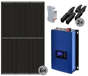 Solarmi GridFree 2000M / solární elektrárna / 2kW GTIL měnič s limiterem / 6x 430Wp solární panel