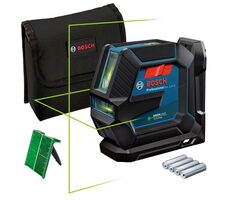 BOSCH GLL 2-15 G / Čárový laser / až 15 m / samonivelace / IP 64 / 4x 1.5 V LR6 (AA) 