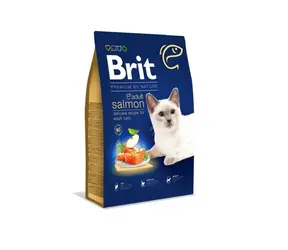 Brit Premium by Nature Cat. Adult Salmon 1.5 kg / Kompletní prémiové krmivo pro kočky / s lososem