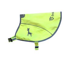 Tractive neonová reflexní vesta pro psy s kapsou pro GPS zelená - velikost S