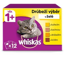 Whiskas sachet jelly poultry 12x 85 g / Kapsičky pro kočky / drůbeží výběr v želé