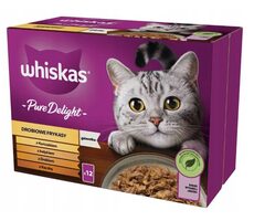 Whiskas Pure Delight poultry 12x 85 g / Kapsičky pro kočky / krůtí & kachní & kuřecí