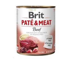 Brit Paté & Meat Beef 800 g / Konzerva pro psy / krůtí a hovězí maso