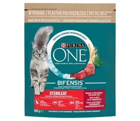 Purina One Sterilcat 800 g / Krmivo pro dospělé kočky / kastrované / hovězí