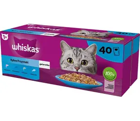 Whiskas Fish Favourites in jelly 40 x 85 g / Kapsičky pro kočky