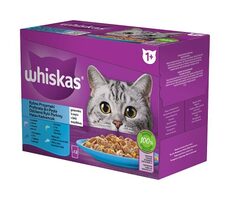 Whiskas jelly sachets 12x 85 g / Kapsičky pro kočky / rybí výběr v želé