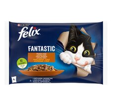 Purina Felix Fanstastic 4x 85 g / kapsičky pro kočky / králík & jehně