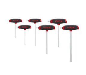 Wiha 45620 Sada zástrčných klíčů s rukojetí tvaru T ComfortGrip 6 ks / Šestihran s boční pracovní částí / 2.5-8 mm