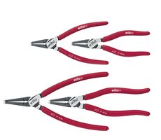 Wiha 34708 Sada kleští Classic s MagicTips 4ks / Kleště na pojistné vnitřní a vnější kroužky / 140 & 180 & 185 mm