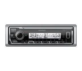 Kenwood KMRM508DAB / Autorádio voděodolné / 1DIN / USB / BT / DAB+ / AUX-IN 