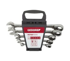 GEDORE 3300872 / Sada plochých oboustranných klíčů / 8 - 19 / 5 ks