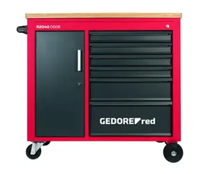 GEDORE 3301818 / Dílenský vozík / 6 zásuvek na nářadí