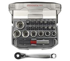 GEDORE 3300026 / Sada ráčny a nástavců / 1/4" / 23 ks