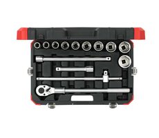 GEDORE 3300011 / Sada ráčny a nástrčných klíčů s nástavci / 3/4" / 14 ks