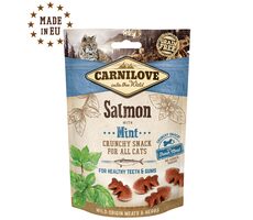 CARNILOVE Cat Crunchy Snack Salmon & Mint 50 g / Křupavý pamlsek pro kočky