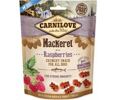 CARNILOVE Dog Fresh Crunchy Mackerel & Raspberries 200 g / Křupavý pamlsek pro psy 