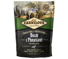 CARNILOVE Dog Duck & Pheasant 1.5kg  / Holistické kompletní krmivo pro dospělé psy / bez obilovin a brambor 