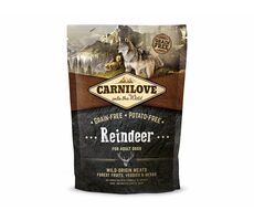 CARNILOVE Dog Reindeer 1.5kg / Holistické krmivo pro dospělé psy / bez obilovin a brambor
