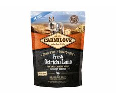CARNILOVE Dog Fresh Ostrich & Lamb small 1.5kg / Kompletní holistické krmivo pro psy malých plemen / bez obilovin a bram