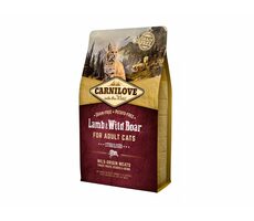 CARNILOVE Cat Grain Free Lamb&Wild Boar Adult Sterilised 2kg / Holistické kompletní krmivo pro dospělé kočky / bez obilo