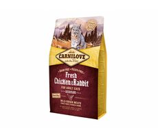 CARNILOVE Cat Fresh Chicken & Rabbit 2kg / Superprémiové kompletní pro dospělé kočky / posiluje imunitu 