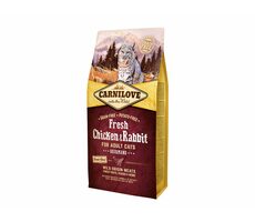 CARNILOVE Cat Fresh Chicken & Rabbit 6kg / Superprémiové kompletní pro dospělé kočky / posiluje imunitu 