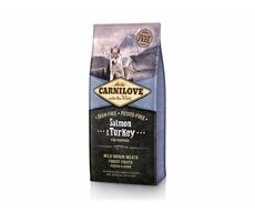 CARNILOVE Dog Salmon & Turkey Puppy 12kg / Kompletní krmivo pro štěňata / bez obilovin a brambor / od 3 měsíců do 1 roku