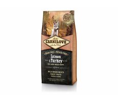 CARNILOVE Dog Salmon & Turkey LB Puppy 12kg / Kompletní krmivo pro štěňata větších plemen / bez obilovin a brambor / od 