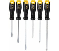 Deli Tools EDL620006 Sada šroubováků s magnetem / 3x plochý / 3x křížový