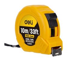 Deli Tools EDL9010Y Svinovací metr 10 m / šířka pásky 25 mm