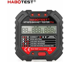 Habotest HT107D Tester zásuvek s digitálním displejem