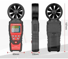 Habotest HT625B Digitální anemometr - měření rychlosti větru / USB