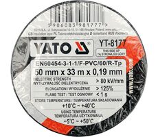 YATO YT-8177 / Páska izolační 55 x 0.19 mm x 33 m černá