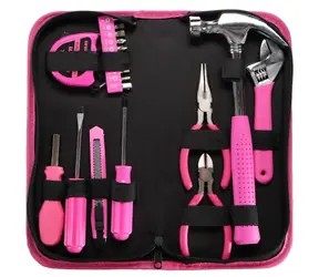 SIXTOL HOME PINK 20 / Sada nářadí / uhlíková ocel / 20ks