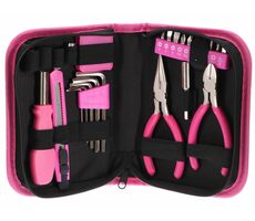 SIXTOL HOME PINK 26 / Sada nářadí / uhlíková ocel / 26ks