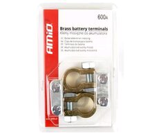 AMiO Svorky na autobaterii/akumulátor mosazné 600A - sada 2ks