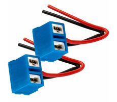 AMiO Patice keramické pro autožárovku H7 rohová - s kabelem / sada 2ks