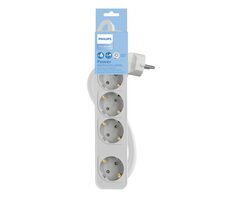 Philips CHP2144W/60 bílá / Prodlužovací kabel / 4 zásuvky / 1.5m
