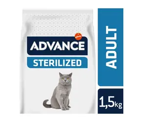 ADVANCE CAT Sterilized 1.5kg / Superprémiové krmivo (granule) / pro sterilizované dospělé kočky