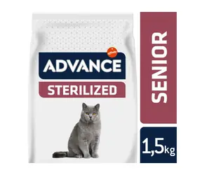 ADVANCE CAT Sterilized Senior 1.5kg / Superprémiové krmivo (granule) / pro sterilizované kočky starší 10 let 