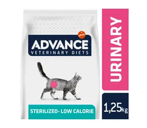 ADVANCE-VD Cat Avet Cat Sterilized Urinary Low Calorie 1.25kg / Dietní krmivo (granule) / pro kastrované kočky