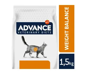 ADVANCE-VD Cat Weight Balance 1.5kg / Dietní krmivo (granule) / pro dospělé kočky ke snížení nadváhy